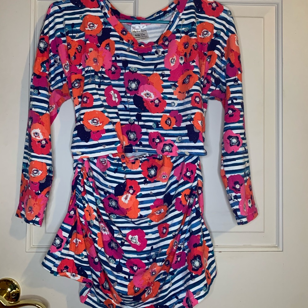 Custom Made floral Maternity/Nursing Top
